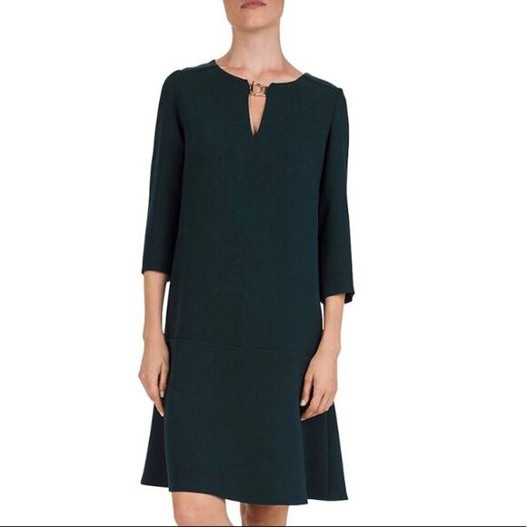 GERARD DAREL Donatella Keyhole Shift Dress In Green SZ 38/6 - Picture 1 of 7